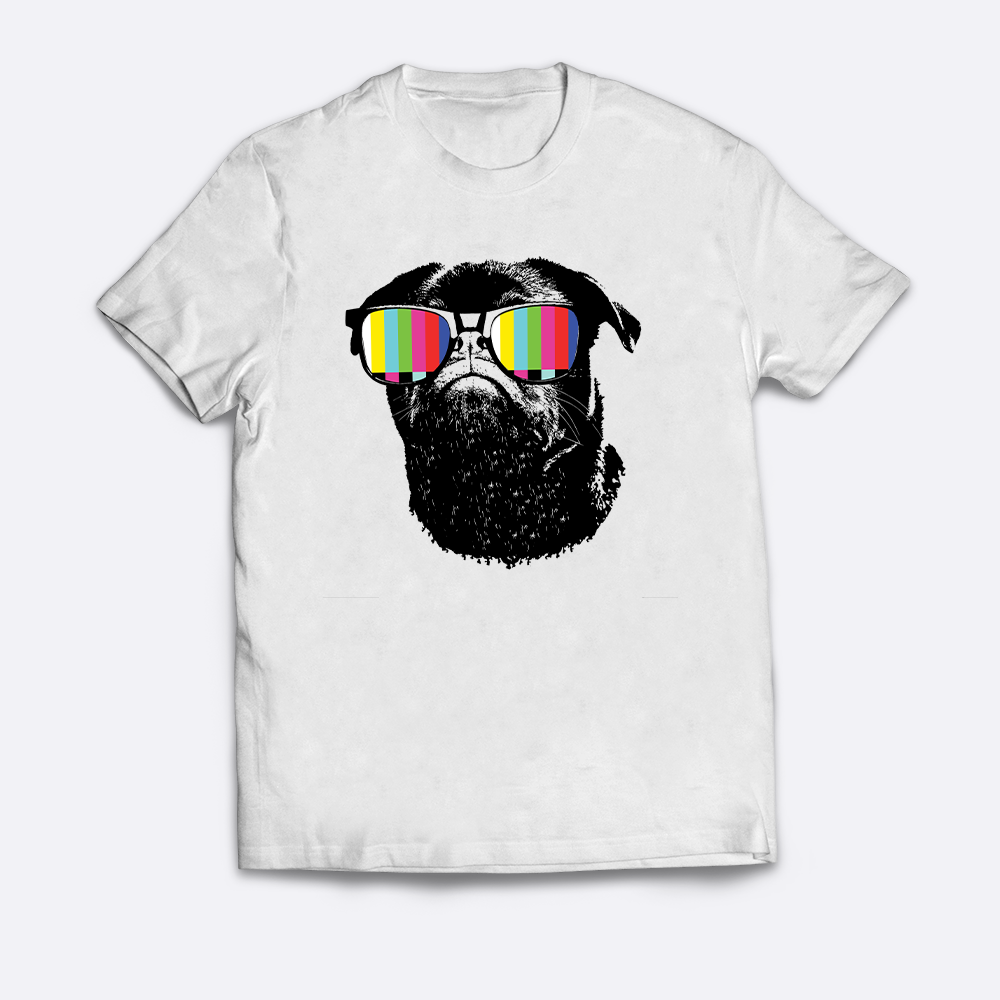 Cool TV Pug T-Shirt